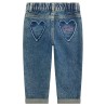 GUESS GIRL RGD DENIM MOM FIT PANTS W/PANT  GREEN VINTAGE  K5YA06D5QW0-GNYH
