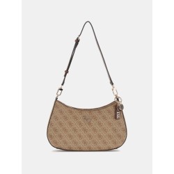GUESS NOELLE II SHOULDER BAG LATTE LOGO HWBG967218-LTL