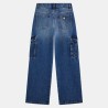 GUESS GIRLRIGID DENIM CARGO PANTS MID FRESH INDIGO WAS J5YA02D5FL0-MDFO