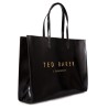 TED BAKER CRICON BLACK CRINKLE EXTRA LARGE ICON BAG 281639