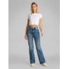 CALVIN KLEIN BRILLIANT WHITE MONOGRAM BABY TEE LV047AB802-YAA