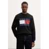 TΟMMY HILFIGER TJM REG BIG FLAG CNECK BLACK DM0DM022643-BDS