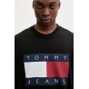 TΟMMY HILFIGER TJM REG BIG FLAG CNECK BLACK DM0DM022643-BDS