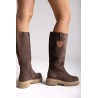RAGAZZA LEATHER BOOT 0297-BROWN