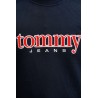 TOMMY HILFIGER TJM 90S TEXTURE GRAPHIC CREW DARK NIGHT NAVY DM0DM22373-C1G