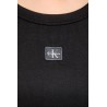 CALVIN KLEIN A- WOVEN LABEL 2X2 RIB BABY TE BLACK LV047C200G-UB1