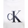CALVIN KLEIN SS SEQUIN CK GRAPHIC TEE BRILLIANT WHITE LV044E215G-YAA