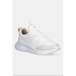 CALVIN KLEIN EVA RUNNER LACEUP SOCK MAT MIX BRIGHT WHITE/CRYSTAL GREY YW0YW02064-0I8