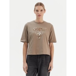GUESS AURELIE BOXY TEE LIGHT BROWN V4YI06I3Z14 -G1O3