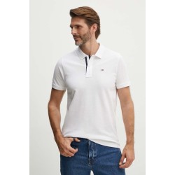 TOMMY HILFIGER TJM SLIM PLACKET POLO WHITE DM0DM15370-YBR