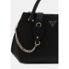 GUESS SERENOVA SATCHEL BAG SAFFIANO  HWZG8091060-BLA