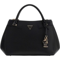 GUESS SERENOVA SATCHEL BAG SAFFIANO  HWZG8091060-BLA