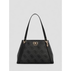 GUESS KARNILLA LOGO SHOULDER BAG COAL LOGO HWOS9901220-CLO