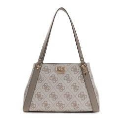 GUESS KARNILLA LOGO SHOULDER BAG DARK TAUPE LOGO HWOS9901220-TAUPE