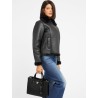 GUESS MERIDIAN II SATCHEL BAG BLACK HWBG6974060-BLA