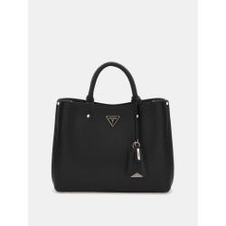 GUESS MERIDIAN II SATCHEL BAG BLACK HWBG6974060-BLA