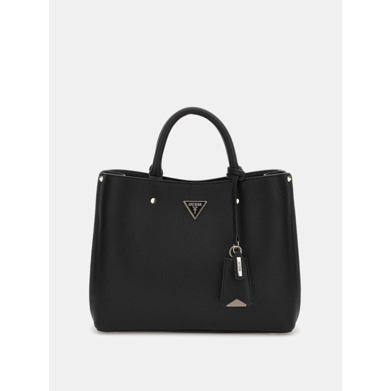 GUESS MERIDIAN II SATCHEL BAG BLACK HWBG6974060-BLA