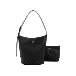 GUESS MERIDIAN II SHOULDER BAG COAL LOGO HWSG6974040-CLO