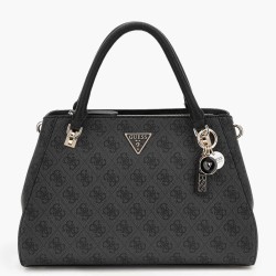 GUESS NOELLE II SATCHEL BAG COAL LOGO HWBG9672070-CLO