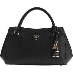 GUESS SERENOVA SATCHEL BAG SAFFIANO BLACK HWZG8091050-BLA