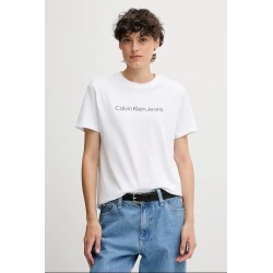 CALVIN KLEIN A- INST LOGO CLASSIC TEE SS BRILLIANT WHITE LV047C912G-YAA