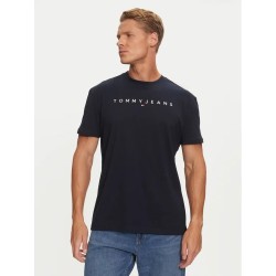 TOMMY HILFIGER TJM REG LINEAR LOGO TEE EXT  DARK NIGHT NAVY DM0DM20744-C1G