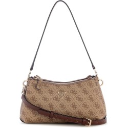 GUESS NOELLE II MINI SHOULDER BAG LATTE LOGO/BROWN HWBG9672730-LGW