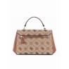 GUESS MELINDA LOGO SHOULDER BAG LATTE LOGO HWJP9902200-LTL
