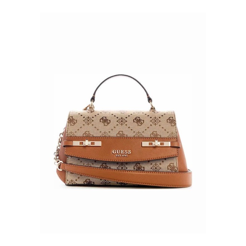 GUESS MELINDA LOGO SHOULDER BAG LATTE LOGO HWJP9902200-LTL