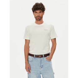 TOMMY HILFIGER TJM SLIM LINEAR CHEST TEE EXT ECRU DM0DM21780-YBL