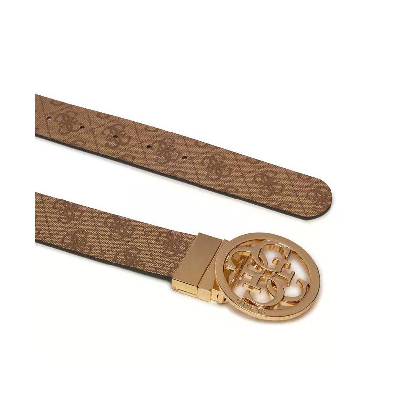 GUESS NOLANA ADJ & REV PANT BELT LATTE LOGO H35 BW9166P4235-LTL