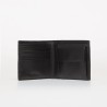 CALVIN KLEIN RAISED EW BILL FOLD w/COIN WALLET BLACK LV04D1163G-UB1