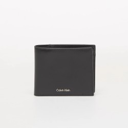 CALVIN KLEIN RAISED EW BILL FOLD w/COIN WALLET BLACK LV04D1163G-UB1