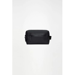 RAINS WASH BAG ZIP W3 BLACK 16000-01