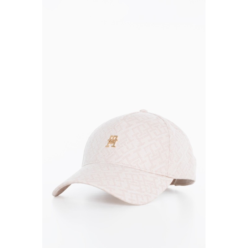 TOMMY HILFIGER MONOGRAM JACQ CAP ECRU AW0AW18331-AA8