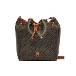 TOMMY HILFIGER MONOPLAY BUCKET LE BROWN/BLACK AW0AW18847-OGJ
