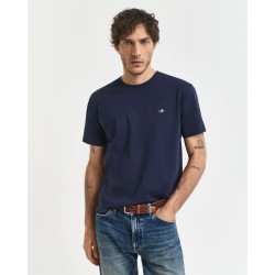 GANT REG SHIELD SS T-SHIRT  EVENING BLUE 2003184-433