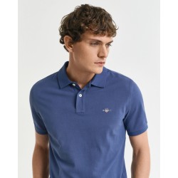 GANT REG SHIELD SSPIQUE POLO VINTAGE BLUE 2210-442