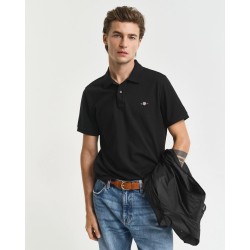 GANT REG SHIELD SS PIQUE POLO BLACK 2210-005