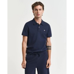 GANT REG SHIELD SSPIQUE POLO EVENING BLUE 2210-433