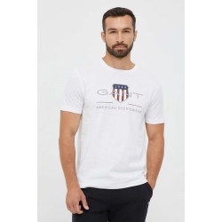 GANT REG ARCHIVE SHIELD SS T-SHIRT WHITE 2003199-110