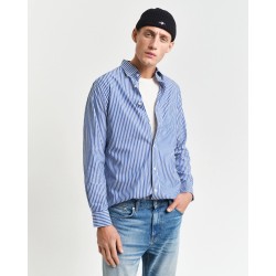 GANT REG CLASSIC POPLIN STRIPE SHIRT COLLEGE BLUE 3000130-436