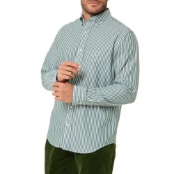 GANT REG CLASSIC POPLIN STRIPE SHIRT MUTED TURQUOISE 3000130-323
