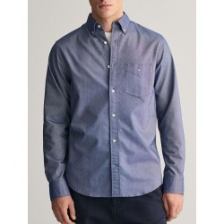 GANT REGULAR CLASSIC POPLIN SHIRT COLLEGE BLUE 3000100-436