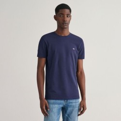 GANT SLIM PIQUE SS T-SHIRT EVENING BLUE 2013033-433
