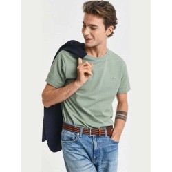 GANT SLIM PIQUE SS T-SHIRT DRY HERB GREEN 2013033-379
