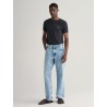 GANT SLIM PIQUE SS T-SHIRT BLACK 2013033-005