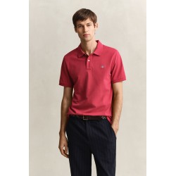 GANT REG SHIELD SS PIQUE POLO MUTED RED 2210-609