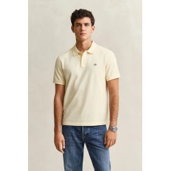 GANT REG SHIELD SS PIQUE POLO VANILLA YELLOW 2210-713