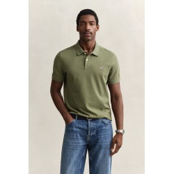 GANT REG SHIELD SS PIQUE POLO DRY HERB GREEN 2210-379